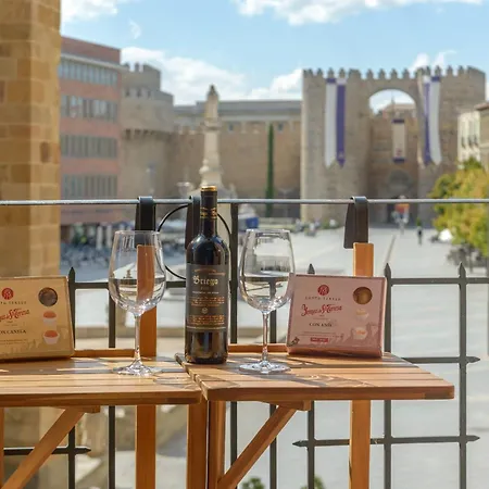 Apartment Balcony View To Avila's Alcazar Avila