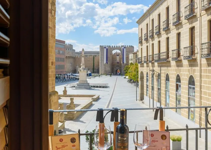 Balcony View To Avila's Alcazar Apartment